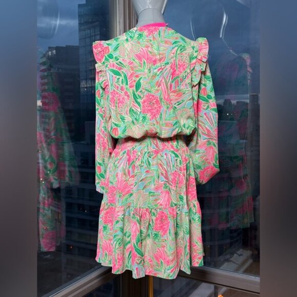 🆕 LILLY PULITZER 🧿 NWT Taviana Stretch Dress Coming in Hot Blue Horizon, Sz 12 - Picture 8 of 16